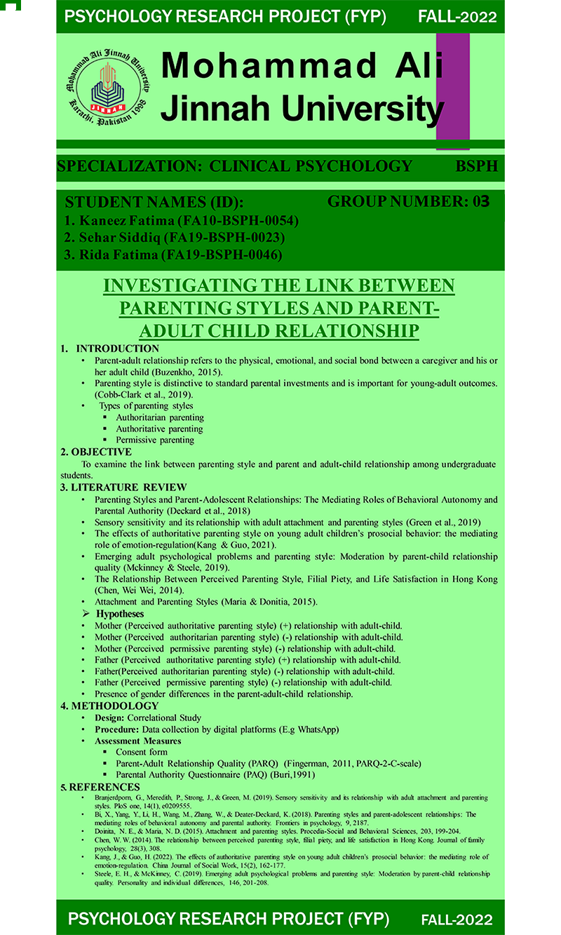 Investigating The Link Between Parenting Styles and Parent Adult Child Relationship